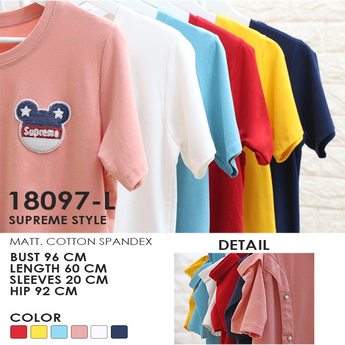 KATUN ผ้าฝ้ายสตรี SPANDEX FASHION TOP LD 96 FIT M MM 18097-L MISSODE SVL