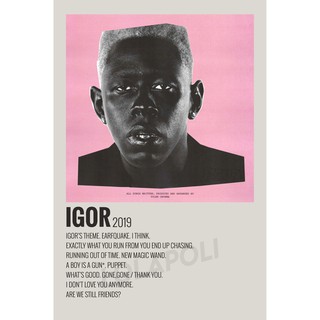 โปสเตอร์ ลายปกอัลบั้ม Igor ศิลปิน Tyler