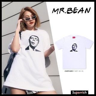 เสื้อยืด Oversize สกรีนลาย MR.BEEN ผ้าคอตตอนใส่สบาย ไม่ยืด ไม่หด (เสื้อยืดคุณภาพ)