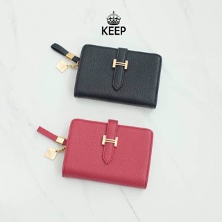 พร้อมส่งละค่า !   Classic short wallet bag กระเป๋าสตางค์สั้นสามพับ หนังแกะสังเคราห์