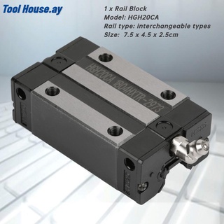 [คลังสินค้าใส] [บล็อกสไลด์ลูกปืน]Rail Block 20mm Linear Carriage Slider for Rail Guide CNC