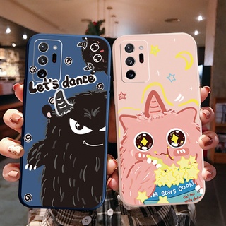 เคสโทรศัพท์มือถือ ขอบสี่เหลี่ยม ลาย Lets Dance Cookie Monster สําหรับ Samsung Galaxy Note 20 Ultra A30 A20 A50S A10 A12 M12 M10