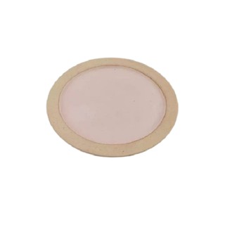 ICONCRAFT Rim Side Bread Plate Natural Crepe Pink Poungphet by BPC