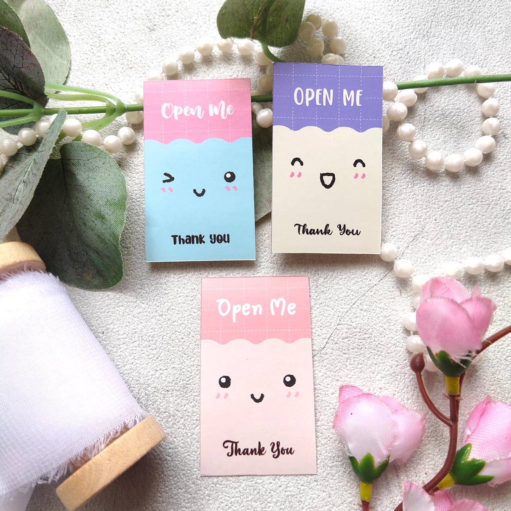 สติ๊กเกอร์ / สติ๊กเกอร์ OPEN ME MINI EMOJI EMOTICON ขอบคุณ ONLINE SHOP GLOSSY WATERPROOF