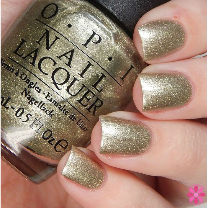 พร้อมส่ง OPI - Comet Closer ยาทาเล็บสีแชมเปญทองแกรนด์มาก มีชิมเมอร์เล็กๆใหญ่ๆผสมในเนื้อค่าา แท้ 100%