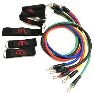 ชุดสายแรงต้าน Multifunction Resistance Band set ยางยืดออกกำลังกาย ปรับแรงต้าน รุ่นใหม่ สร้างกล้ามเนื้อ พร้อมถุงตาข่ายครบ