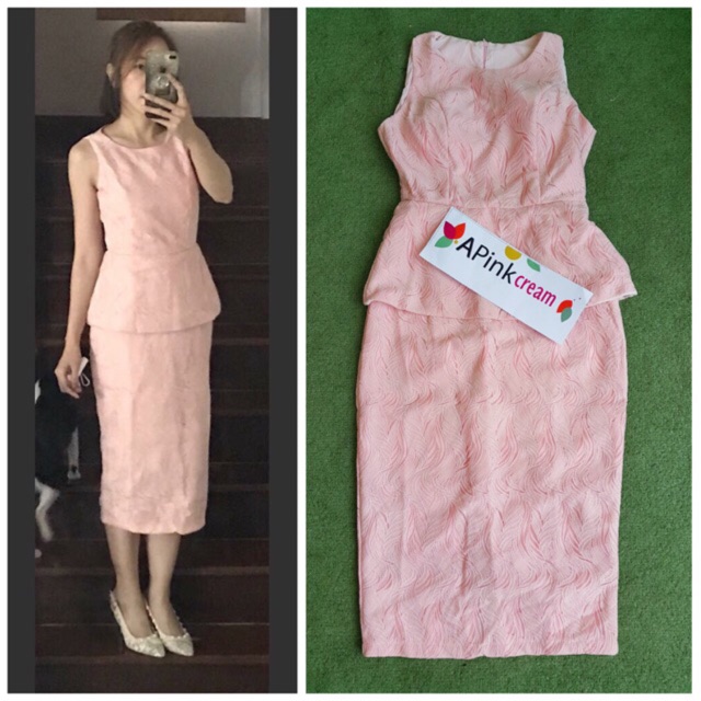 X386 D0 ชุดเดรส ของใหม่ size M 36/28/36 ยาว 44