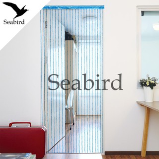 Seabird ม่าน ม่านประตู ลายโปร่งแสง ม่านมู่ลี่ประตู ม่านตกแต่งประตู ม่านลายเกลียวสีฟ้า  ม่านลายเกลียวสีชมพู