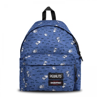 EASTPAK รุ่น PEANUTS PADDED PAKR - มี 4 ลายให้เลือก Peanuts Collection กระเป๋าเป้สะพายหลัง ลิขสิทธิ์แท้ (EK000620K5)