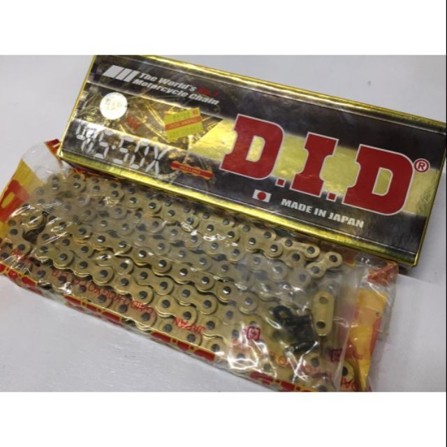 DID RACING CHAIN 415 /428HD โฮโลแกรม 122L/132L HEAVY DUTY GOLD RANTAI