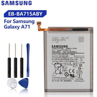 Samsung แบตเตอรี่ Samsung Galaxy A71 SM-A7160 EB-BA715ABY ของแท้แบตเตอรี่ 4500MAh