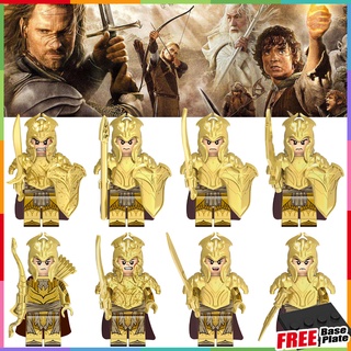 ของเล่นฟิกเกอร์ The Lord of The Rings Elf Guard Elf Archer Elf Warrior ขนาดเล็ก ของขวัญ XH0315