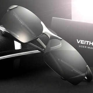 VEITHDIA แว่นตากันแดดเลนส์ Polarized อลูมิเนียม