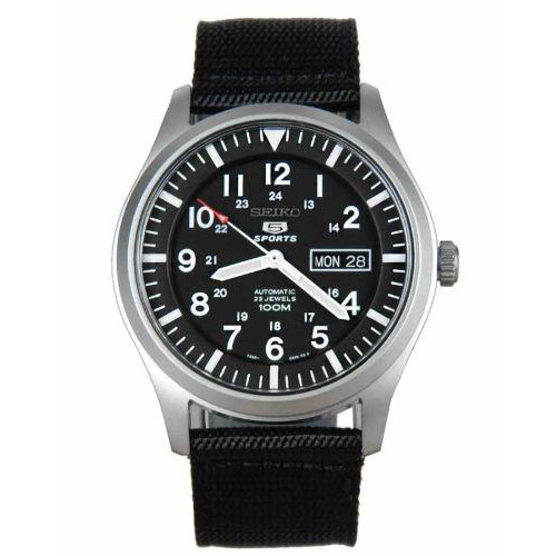 🔥ลดเพิ่ม 330 ใส่โค้ด INCZ8H3🔥 นาฬิกาข้อมือผู้ชาย Seiko 5 Sport Automatic รุ่น SNZG15K1 นาฬิกากันน้ำ100เมตร นาฬิกาสายผ