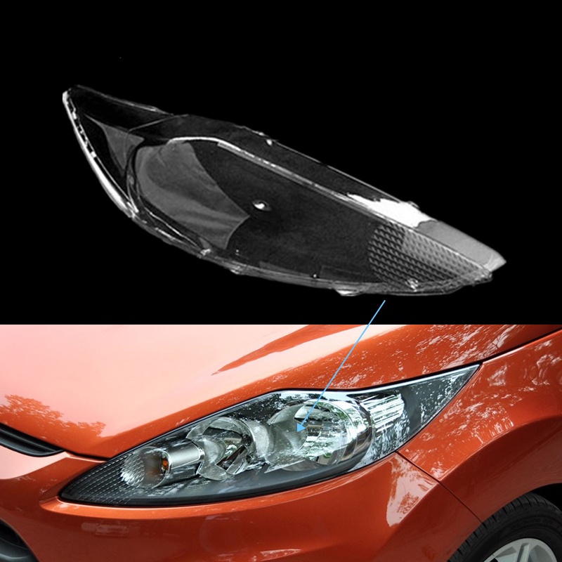 ฝาครอบเลนส์ไฟหน้า แบบใส อุปกรณ์เสริม สําหรับ ford fiesta 2009 2010 2011 2012 2013 ford fiesta 2009 f