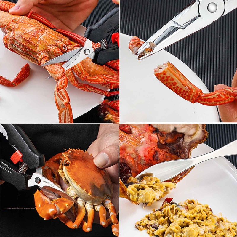 Cc ชุดเครื่องมืออาหารทะเล Nut Walnut Lobster Crab Crackers เครื่องมืออุปกรณ์ครัว