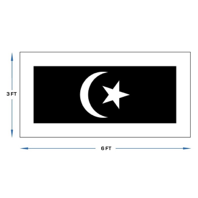 TERENGGANU FLAG 3x6 FLAG (90CMx180CM)