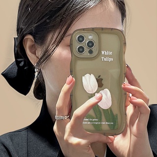 เคสโทรศัพท์มือถือ ซิลิโคน ลายดอกทิวลิป สีขาว สําหรับ huawei P30 PRO NOVA 5t NOVA 7 NOVA 7SE NOVA 8 NOVA 9 MATE 20 MATE 20PRO MATE 30 MATE 30PRO MATE 40 MATE 40 PRO P30 P40 P40 PRO P50 P50 PRO Y9s