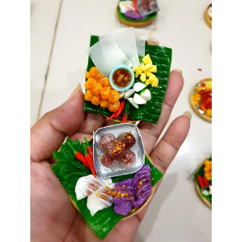 งานปั้นอาหารคาว-หวานขนาด5cmและ2.5cm