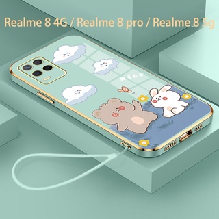 เคสโทรศัพท์มือถือ ซิลิโคนนิ่ม กันกระแทก สําหรับ realme 8 pro realme 8 4g realme 8 5g DDXX01