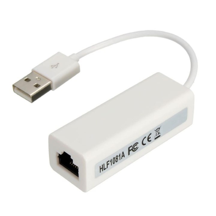 สาย USB TO LAN RJ45 CONNECTOR INTERNET VIA พอร์ต USB (สีขาว)