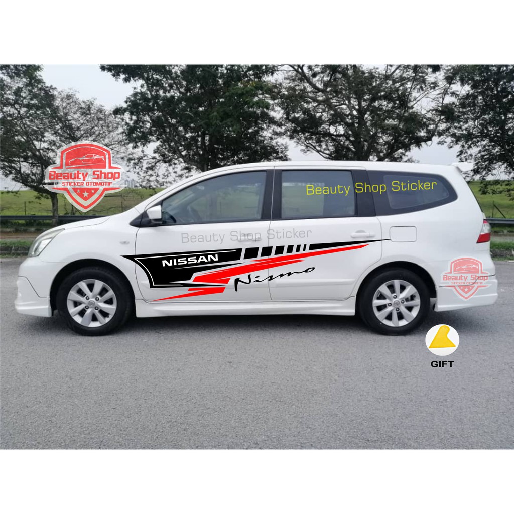 สติ๊กเกอร์ NISSAN NISMO NISSAN SERENA LIVINA XTRAIL NISMO SIDE BODY สติ๊กเกอร์ติดรถ