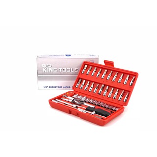 บล๊อกชุด 1/4" Euro King Tools 46 pcs.