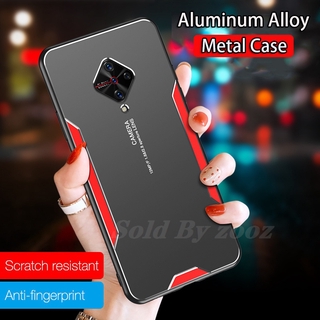 Luxury Matte Aluminum Alloy Case vivo X60 V19 V15 S1 X30 Pro V9 V7 V7+ Plus V11i Z5X Metal Laser Carving Panel Back Cover Shockproof Bumper Phone Casing Camera Protection Hard Shell Bare Slim Anti-Fall Cases