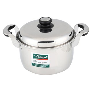 หม้อต้ม 26 ซม. SEAGULL PACIFIC เครื่องครัว เครื่องครัวและอุปกรณ์ ห้องครัวและอุปกรณ์ STEWPOT SEAGULL PACIFIC 26CM