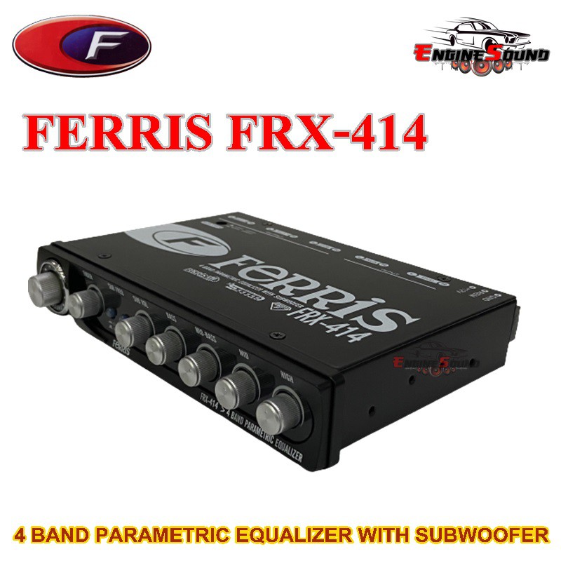ปรีแอมป์ FERRIS FRX-414 4แบนด์ Parametric Equalizer เสียงดีใส ปรับละเอียดถี่กริบ วอลุ่มกันฟุ่นอย่างดี ของใหม่ ราคา 590.-