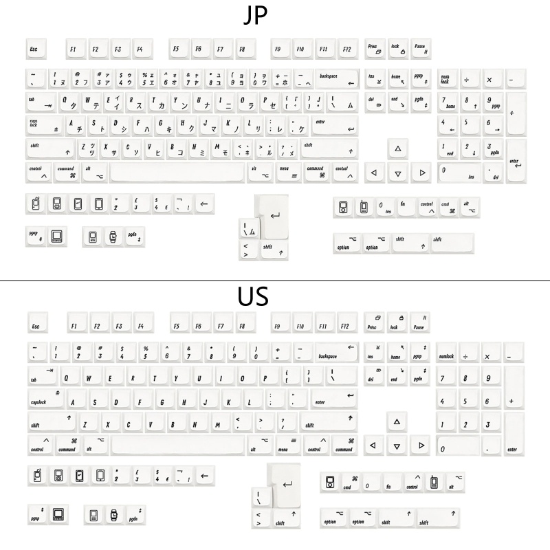 Doublebuy MDA Keycaps สําหรับ GK61 64 68 75 84 87 96 980 104 108 MX Switch คีย์บอร์ดเครื่องกล
