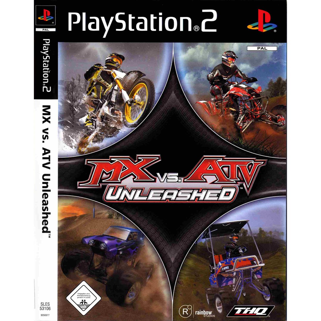 MX vs. ATV Unleashed (USA) PS2 แผ่นเกมส์ps2 เกมเพล2 เกมมอเตอร์ไซต์วิบากps2 เล่นได้ 2 คน