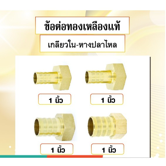 ข้อต่อทองเหลืองเกลียวใน หางปลาไหล ข้อต่อ 1 นิ้ว มีหลายขนาดให้เลือก