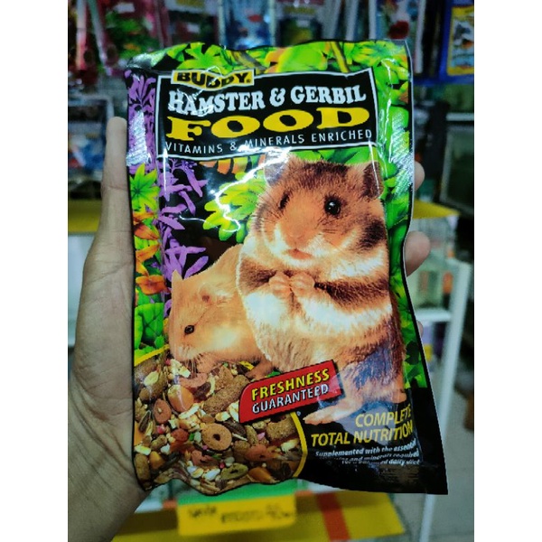 อาหารหนูแฮมสเตอร์(BUDDY)0.5ปอนร์250กรัม(พร้อมส่งทุกวัน)
