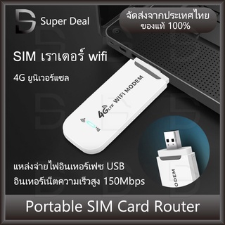 【ส่งจากไทย】เราเตอร์ wifi ใส่ซิม เร้าเตอร์ใสซิม WiFi 4G Mobile เร้าเตอร์ใสซิม SIM ROUTER Wifi Router WiFi แอร์การ์ด