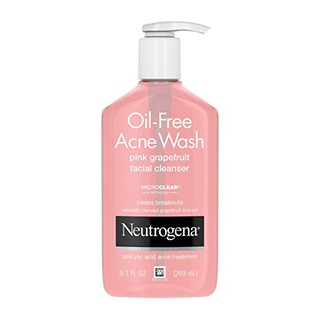 Neutrogena Oil-Free Pink Grapefruit Acne Facial Cleanser 9.1 oz (269 ml)