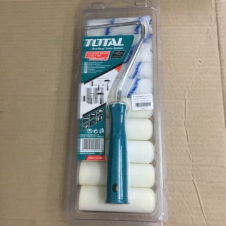 TOTAL ชุดลูกกลิ้งทาสีขนาดเล็ก 4 นิ้ว THT-8112100(ด้าม+ลูก 10 ลูก)