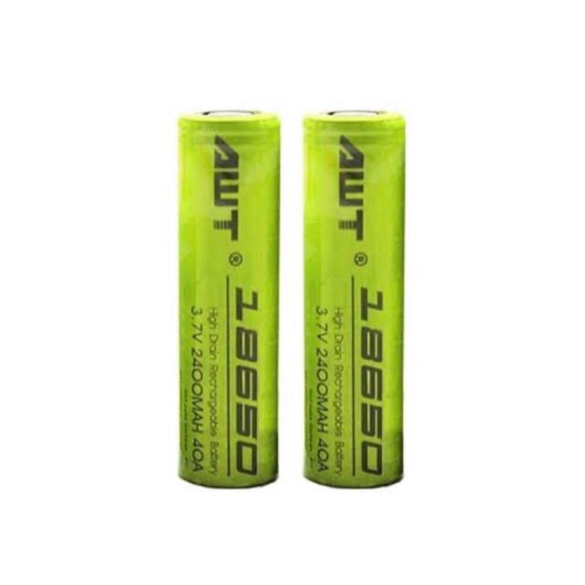 AWT IMR18650 2400mAh 3.7V ของแท้ (ได้ถ่าน2 ก้อน) เช็คโค๊ตได้