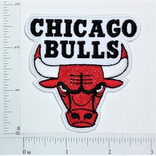 NBA Chicago Bulls Basketball team sport โลโก้ ชิคาโก้ บูลส์ เอ็นบีเอ บาสเก็ตบอล กีฬา ตัวรีดติดเสื้อ เย็บติดเสื้อ