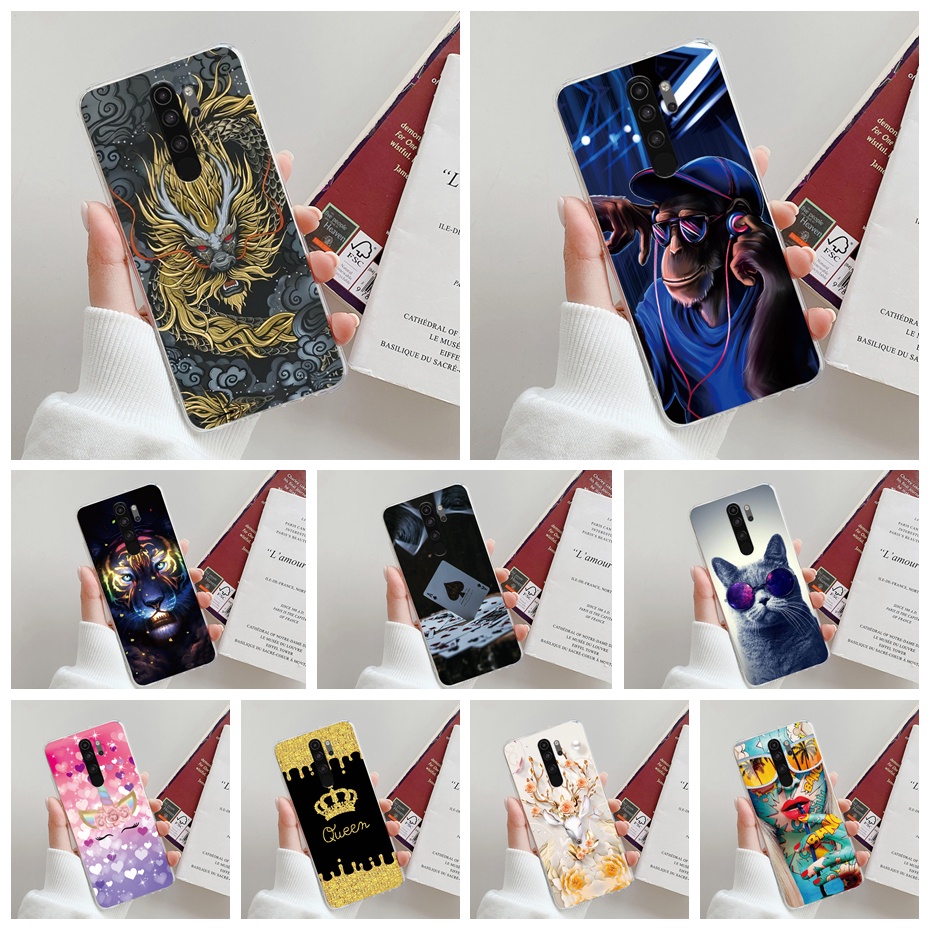 For Xiaomi Redmi Note 8 Pro / Redmi 9 เคสแฟชั่น รูปแบบ ซิลิโคนนิ่ม TPU เคส For Redmi Note 8Pro Redmi9 เคสโทรศัพท์