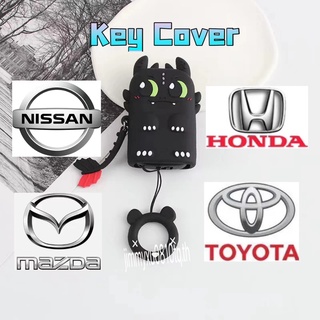 พร้อมส่ง เคสรีโมตกุญแจรถยนต์ ลายการ์ตูน สําหรับ honda mazda toyota nissan ACCORD CIVIC CRV5 HRV FIT CRV