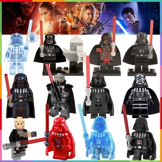 Star Wars Minifigures Darth Vader Anakin Sith Lord Darth Raven Holographic Darth Vader ของเล่นของขวัญ Mini Figures WM2282