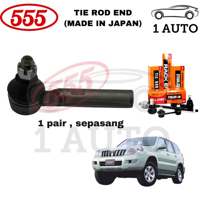 555 TIE ROD END TOYOTA LANDCRUISER KDJ120 3.0 VZJ121 3.4
