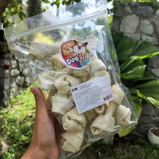 Dogfin กระดูกผูกขาว สำหรับสุนัข ขนาด 500g. และ 1 กิโลกรัม