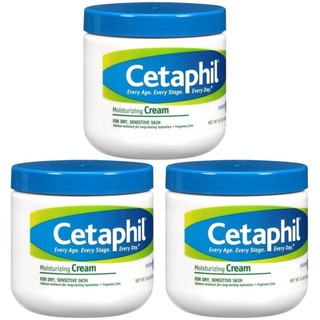 Cetaphil Moisturizing Cream for Dry, Sensitive Skin 453 g x 3 กระปุก