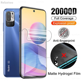 Matte Anti-fingerprint Hydrogel Film For Xiaomi Redmi Note10 Redmi Note 10 Pro Max note 10s 5G Full Cover Frosted Screen Protector Film , Not Tempered Glass