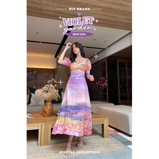 Violet Garden : BLT BRAND x GIVEME : Maxidress สุดLimited (สอบถามก่อนสั่งซื้อ)