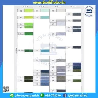 ด้ายเย็บผ้า ด้ายตราจักรเงิน หลอดเล็ก ด้ายลูกล้อ ยาว 500เมตร ราคาถูก