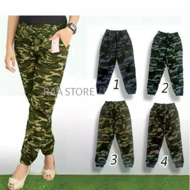 กางเกงสไลด์ กางเกงขายาว JOGGER ARMY JOGGER