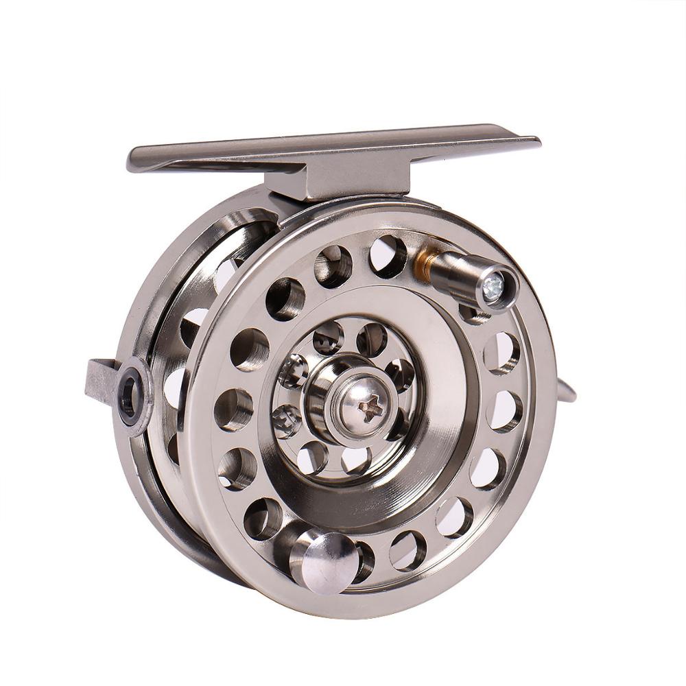 โลหะอลูมิเนียมอัลลอยด์ Fly Fishing Reel สําหรับ Lake เหยื่อน้ําเค็ม Casting Tackle ฤดูหนาวตกปลาน้ําแข็ง Reels 1:1 ปลาหล่อกลองล้อ 240731